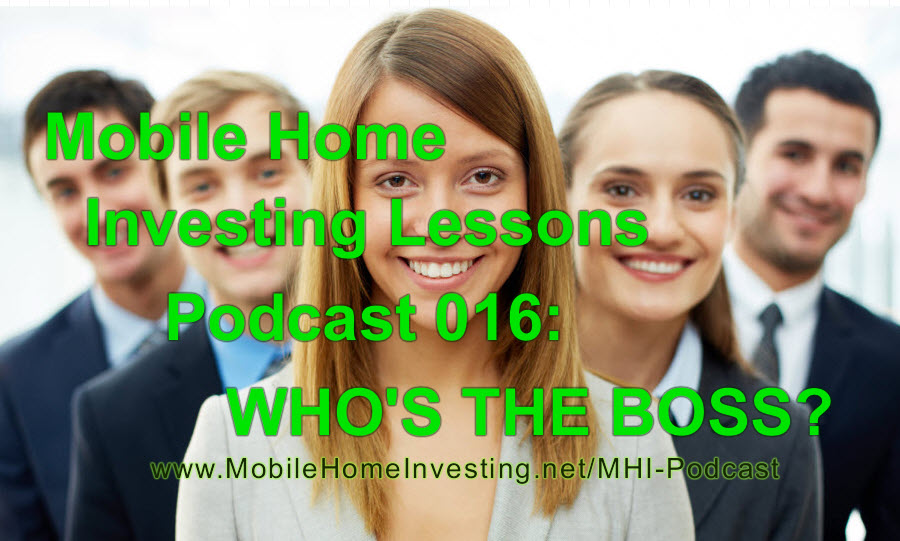 mobile home investing lessons podcast 16